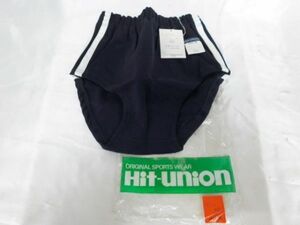 T107★Hit Union ブルマ コン W60 日本製 白 2本ライン スポーツ 女子用 スポーツショーツ ヒットユニオン 未使用 紺 ★全国一律185円