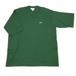 LACOSTE ラコステ クルーネック 半袖 Tシャツ カットソー コットン Mサイズ グリーン メンズ 未使用 aq9246