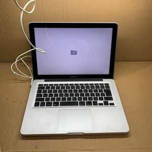 ♪▲【APPLE アップル】ノートPC/ MacBook A1278 /CPU不明/メモリ不明/HDD不明/ジャンク　通電可 充電出来ません AC付き