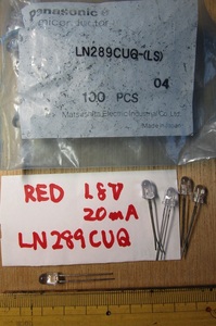 長期保管品　RED　LED　パナソニックLN289CUQ　10本組