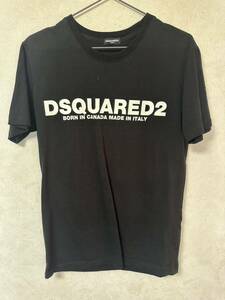DSQUARED2／ブラック／サイズM／コットン／ディースクエアード／半袖Tシャツ