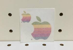 最終値下[デッドストック 90s USA製]APPLE COMPUTER TEMPORARY TATTOO PAPER (2pc) アップルコンピュータ ペーパータトゥー レインボー