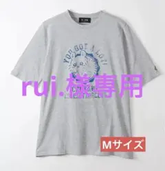 ちいかわ　ワンピTシャツ　カレッジ風　モモンガ　グレー　M