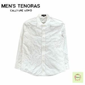 MEN’S TENORAS メンズティノラス コットン シャツ ワイシャツ Yシャツ トップス TS-4533 ホワイト メンズ M 中古