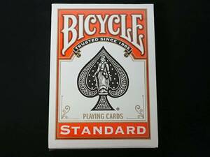 【G326】BICYCLE　バイスクル　STANDARD　PLAYING CARDS　オレンジ　未開封　レア　カード　ギミック　デック　トランプ　マジック　手品