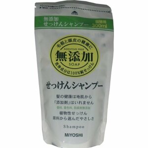 ミヨシ 無添加せっけんシャンプー詰替300ML × 5個セット