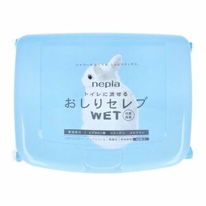 ノンアルコールウエットティッシュ ネピア トイレに流せるおしりセレブＷＥＴ 本体 40枚入りＸ6個