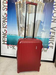【即決/即納】！外観綺麗！機内持ち込みサイズ！ RIMOWA リモワ SALSA スーツケース キャリーケース レッド 赤 ロック 855.52 本物