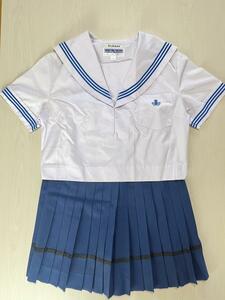 愛知県立東浦高校風　旧デザインのコスプレセーラー服中間夏服セット サイズ表記13号 超大きいサイズ