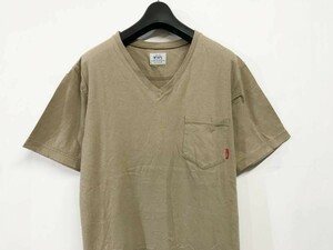 Mサイズ◆WTAPS ダブルタップス BLANK S/S-V Vネック ポケット Tシャツ モカ