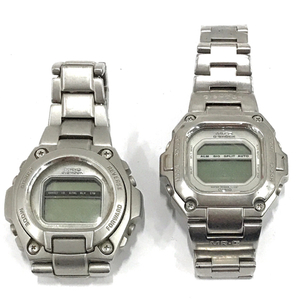 カシオ Gショック MR-G MRG-110 / MRG-200 デジタル 腕時計 メンズ シルバーカラー文字盤 計2点 セット A11801