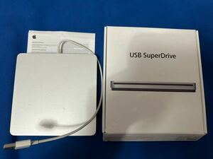 Apple USB SuperDrive ポータブルDVDドライブ MD564ZM/A A1379 バスパワー スーパーマルチ Mac アップル 通電確認済み