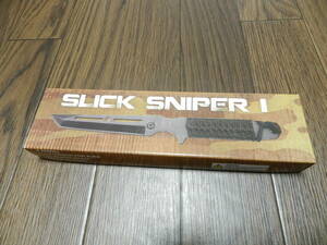 Szco Supplies 210992 Slick Sniper Knife 短刀　シースナイフ　ネックナイフ　ブラックステンレスブレード　　ハードプラシース