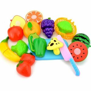 プラスチック切断野菜果物ふり食品プレイセット幼児教育キッチンおもちゃ楽しい就学前の子供1セット２ 8