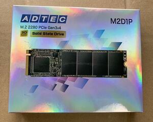 【未開封品】ADTEC 3D NAND SSD M.2 2280 256GB NVMe PCIe Gen3x4 ADC-M2D1P80-256G