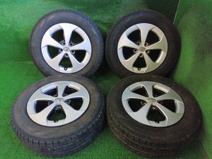 トヨタ 30プリウス 後期 純正 15×6J +45 ピレリ ICEASIMMETRICO 195/65R15 スタッドレス付4本 流用にも 中古 売切!!