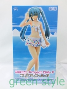 #　初音ミク Project DIVA F 水着　みずたまビキニ　プレミアムフィギュア　未開封品　セガ　T’s System