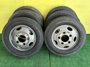 215/70R17.5 118\116L LT 2018年ノーマル 6本　　DFTA17.5×6.00 120-9TCR 5穴 PCD203.2 ET120ハブ133mmボルト穴径32.5mm 旧型 コースター