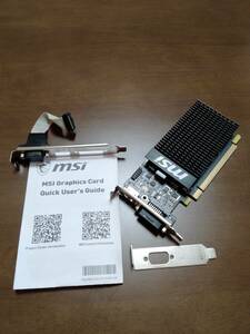 MSI ファンレス・ロープロファイル対応 GeForce GT710 1GD3H LP