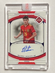 2022 Panini National Treasures National Archives Ink Pedri ペドリ /25 直書きサインカード