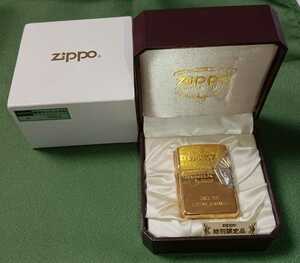 Zippo/ジッポー 限定サイドメタル　ゴールド色　1996年製　GOLD COLOR　特別限定品　No.0502