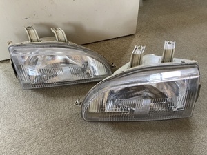 【希少】シビッククーペ EJ1用 純正ヘッドライト☆EG 3 4 6 8 9 加工 ベース LED HID 