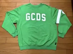 GCDS ジーシーディーエス スウェット トレーナー ロゴ グリーン Sサイズ