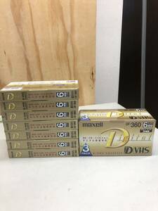 マクセル maxell D-VHS ビデオ テープ 6時間 DF-360E 10本セット 現状品 動作未確認
