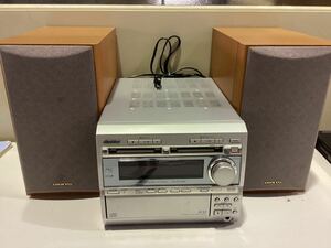 352【中古品】Victor ビクター 3CD ３枚CD コンポ CA-MXS77WMD ONKYO オンキョー スピーカーD-V77