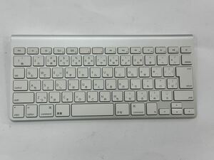 L084)Apple Wireess Keybord A1314 ワイヤレスキーボード テンキー無し 日本語 中古 通電確認済み