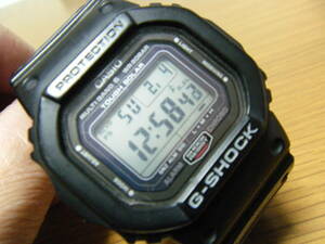 ♪ CASIO/カシオ G-SHOCK GW-5000 タフソーラー 電波 マルチバンド6 スクリューバック 耐衝撃性 純正樹脂バンド！社外メタルバンド付！