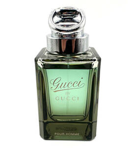 ★グッチ香水・GUCCI BY GUCCI POUR HOMME グッチ バイ グッチ プールオム EDT. 90ml SPRAY II・展示USED/残量約98%/約88ml/箱無