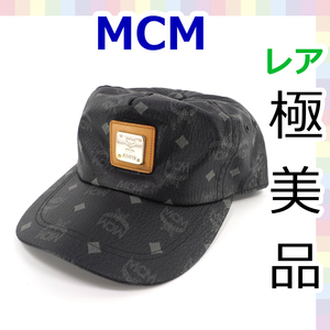 【極美品】MCM　エムシーエム　レザー　キャップ　帽子　メッシュ キャップ　クラシック ヴィセトス系　949