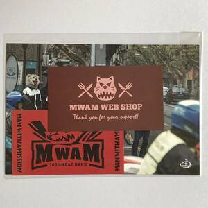 MAN WITH A MISSION ポストカード&ステッカー(レッド) 非売品 ノベルティ マンウィズアミッション