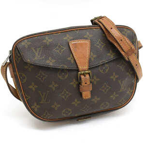 1円 ◆定価12万 美品 LOUIS VUITTON ルイヴィトン ショルダーバッグ ジュヌフィーユMM M51226 モノグラム ブラウン◆E.Cslo.tI-16