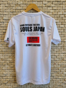 SOULS ロゴ ドライTシャツ ≪ホワイト≫Lサイズ