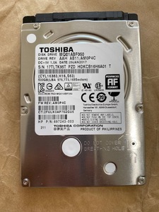 【正常2320時間】東芝 500GB HDD 2.5 SATA MQ01ABF050