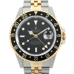 ロレックス GMTマスターII 16713 ブラック 5列 ジュビリーブレス S番 中古 メンズ 腕時計