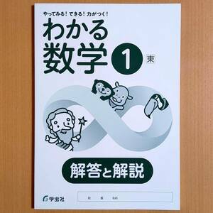 令和5年度対応「わかる数学 1年 東京書籍版【生徒用】解答と解説」学宝社 ワーク 答え 新しい数学 東書 東.