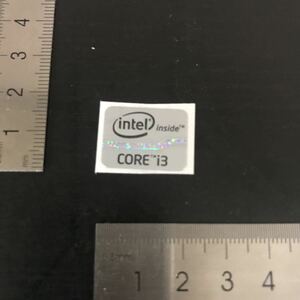 intel inside CORE i3シルバーパソコンエンブレムロゴコレクションステッカーシール@2579 +