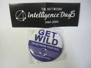 TM NETWORK（宇都宮隆　小室哲哉　木根尚登）【缶バッジ『GET WILD』】（Tour intelligence Days 1984-2024 デコガチャ）未開封