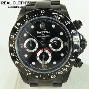 A BATHING APE/アベイシングエイプ BAPEX ベイペックス TYPE-3 自動巻 デイトナデザイン/腕時計 /000