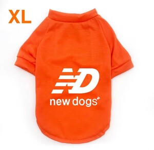 新品NewDogsニュードッグスXLサイズオレンジnewdogs限定犬服Tシャツペット用ペット服人気おしゃれ