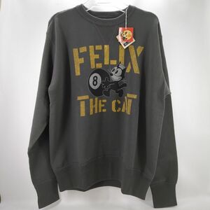 【未使用】TOYS McCOY トイズマッコイ FELIX THE CAT フィリックス ミリタリースウェット メンズ グレー SIZE L TMC2360 ◆3104/磐田店