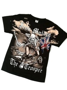 【新品】アイアン・メイデン SKULL 3D Tシャツ 半袖【S】黒◆IRON MAIDEN 骸骨 ロック バンド ヘビメタ アーティスト イングランド