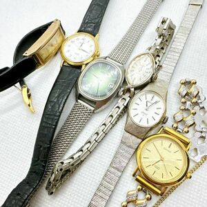 A2403-5-14　１円スタート クオーツ　手動巻き　ジャンクまとめ　SEIKO　CASIO　セイコー　カシオ　メンズ　レディース腕時計　ゴールド