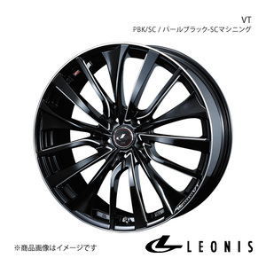 LEONIS/VT ムラーノ Z50 アルミホイール1本【20×8.5J 5-114.3 INSET45 PBK/SC(パールブラック/SCマシニング)】0036385