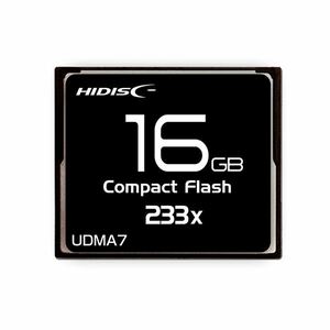 【新品】HIDISC CFカード 16GB 233x Read35MB／s MLCチップ搭載 HDCF16G233XJP3