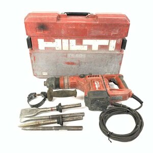 HILTI ヒルティ TE504 電動ハンマー DIY 電動工具 [ ビット4本 / ハンドル / ケース ]付き＊簡易検査品