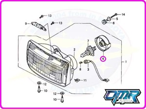 【新品】 カバーラバー (ヘッドライト) NSR250R MC18 MC21 MC28 33180-MR7-003